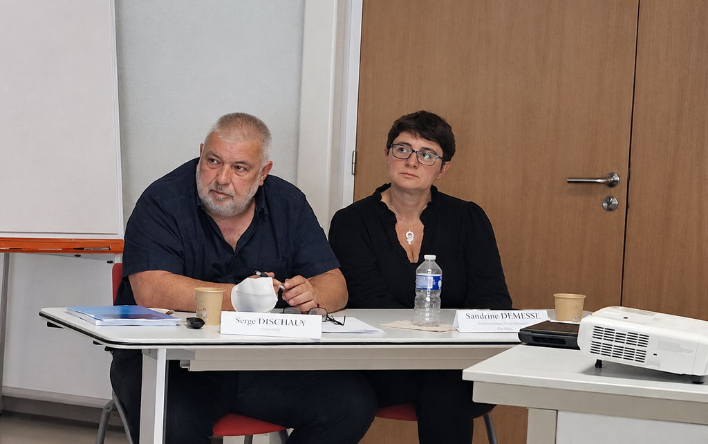 Serge DESCHAUX, trésorier de l’UDAF 54 et Sandrine DEMESSE, Commissaire aux comptes Udaf 54