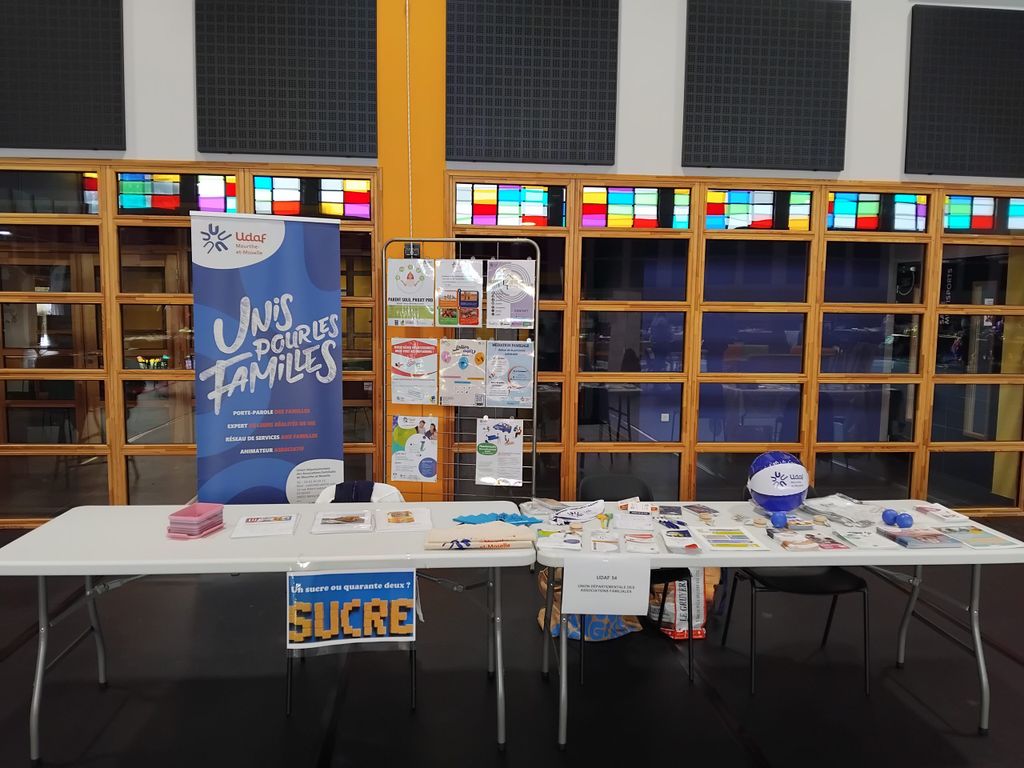 Stand de l'UDAF 54 au forum de la Petite Enfance 2025 à Batilly